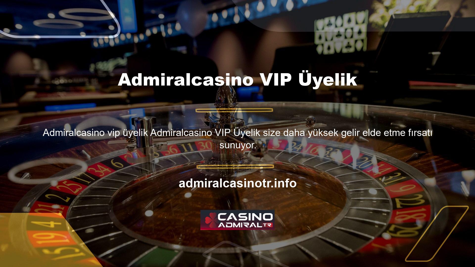 VIP üye olarak;

	Diğer casino oyunlarında da şansınızı deneyebilirsiniz