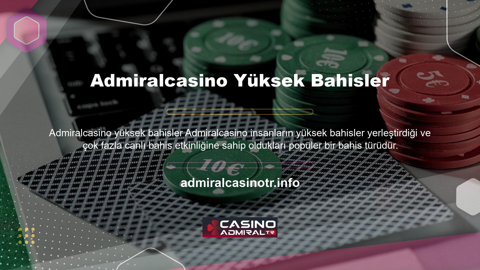 Casinolara dayanmaktadır